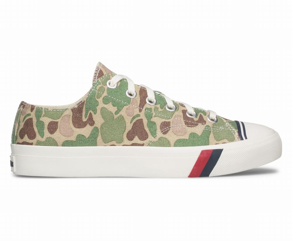 Women's Keds Royal Lo Camo Low Top Sneakers Olive 3205791DB - South Africa